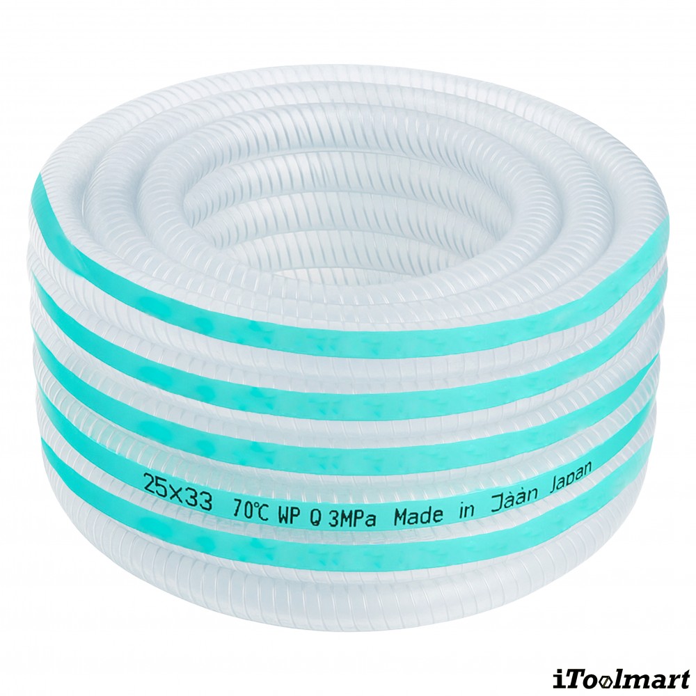 สายยางฟู้ดเกรด PVC TOYOX TFS 50 สายดูดอาหารอเนกประสงค์ลวดสปริง ขนาด 2 นิ้ว ม้วน 40 เมตร