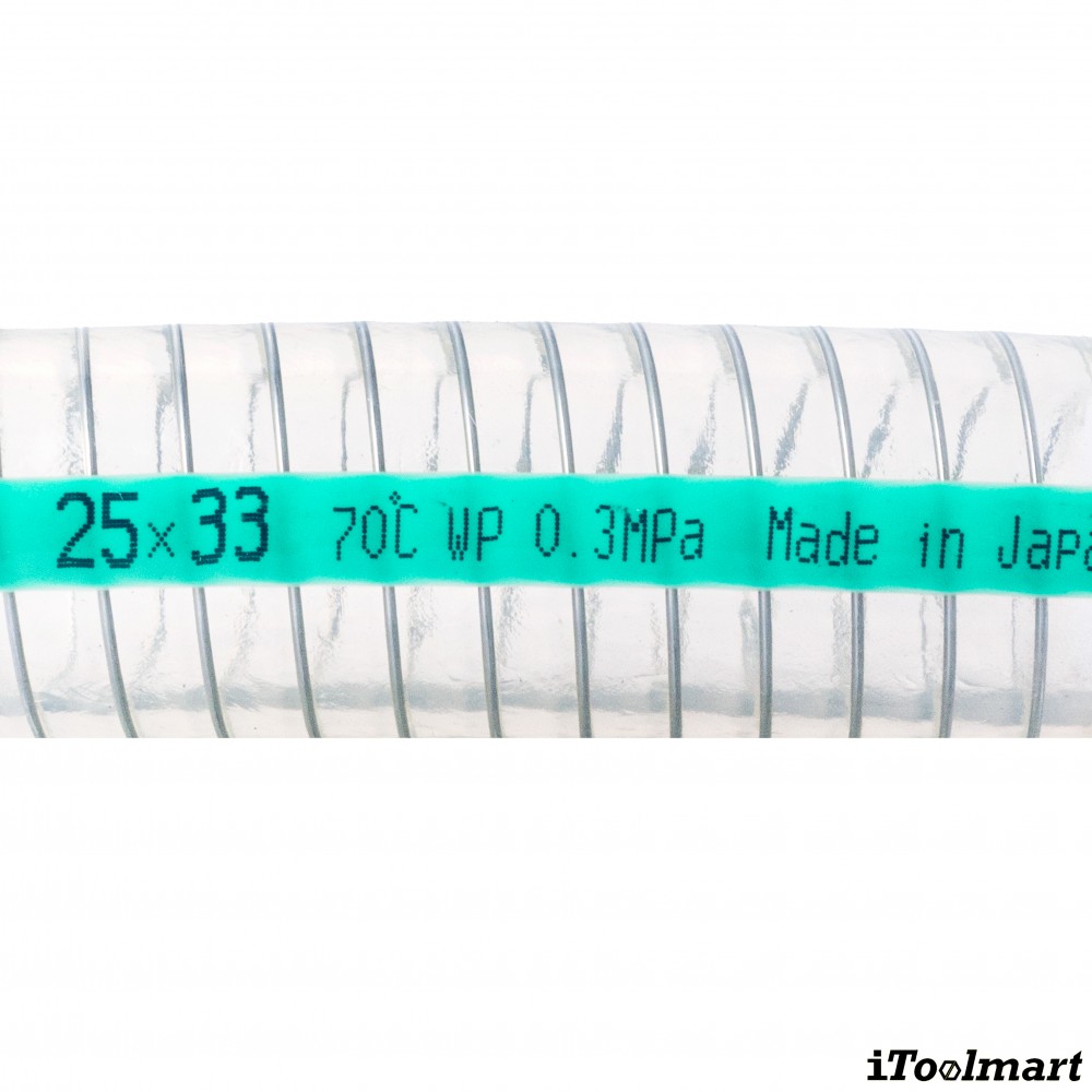 สายยางฟู้ดเกรด PVC TOYOX TFS 50 สายดูดอาหารอเนกประสงค์ลวดสปริง ขนาด 2 นิ้ว ม้วน 40 เมตร