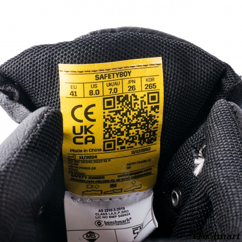 รองเท้าเซฟตี้ JOGGER SAFETYBOY หนังแท้ หุ้มข้อ เบอร์ EU 41 รองเท้าเซฟตี้ JOGGER SAFETYBOY หนังแท้ หุ้มข้อ เบอร์ EU 41