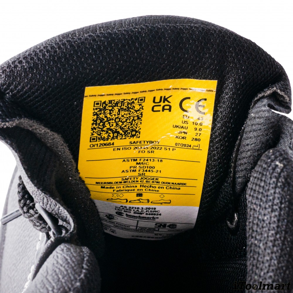 รองเท้าเซฟตี้ JOGGER SAFETYBOY หนังแท้ หุ้มข้อ เบอร์ EU 43 รองเท้าเซฟตี้ JOGGER SAFETYBOY หนังแท้ หุ้มข้อ เบอร์ EU 43