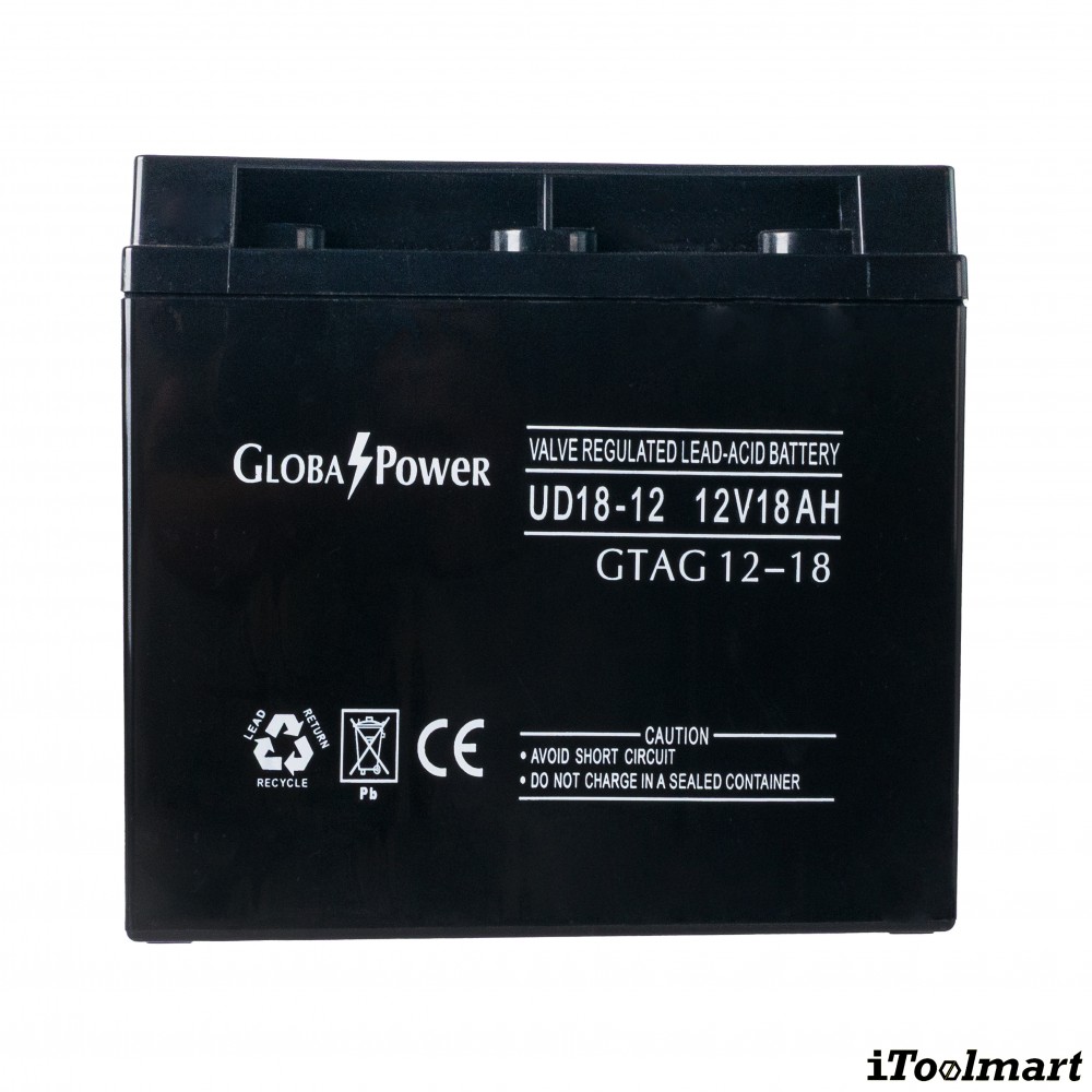 แบตเตอรี่แห้ง GLOBAL POWER GTAG 12 18 12V 18Ah AGM SERIES
