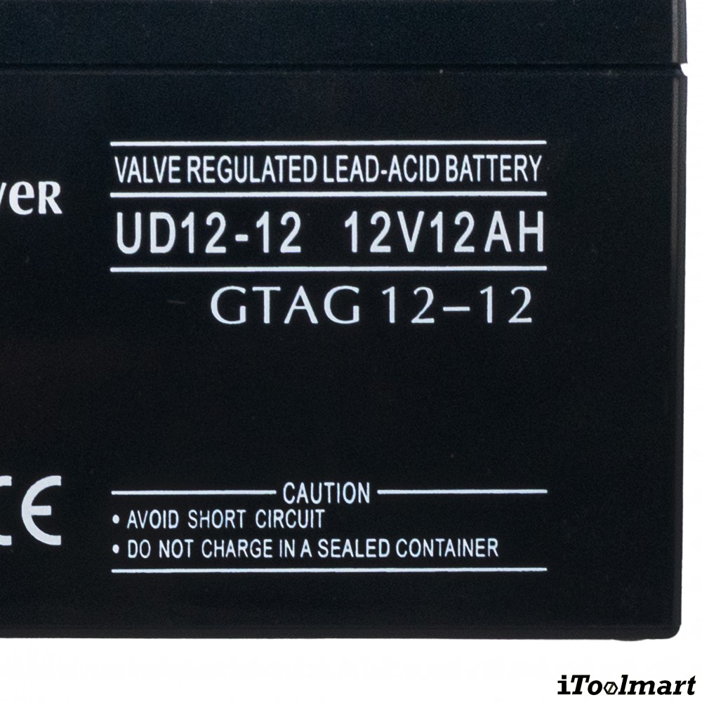 แบตเตอรี่โซล่าเซลล์ GLOBAL POWER GTAD 12 12 12V 12Ah DC SERIES