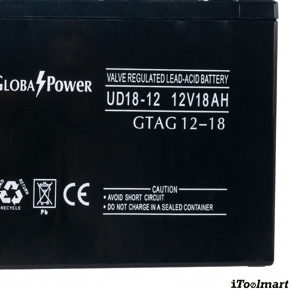 แบตเตอรี่แห้ง GLOBAL POWER GTAG 12 18 12V 18Ah AGM SERIES