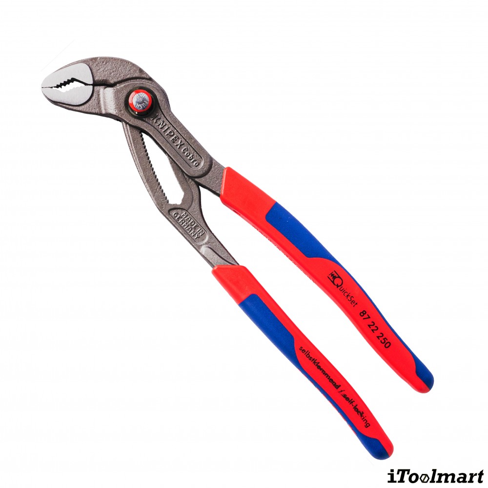 คีมคอม้า คอบบร้า KNIPEX Cobra 87 22 250 SB ขนาด 250 mm   KNIPEX Cobra® Quick Set 