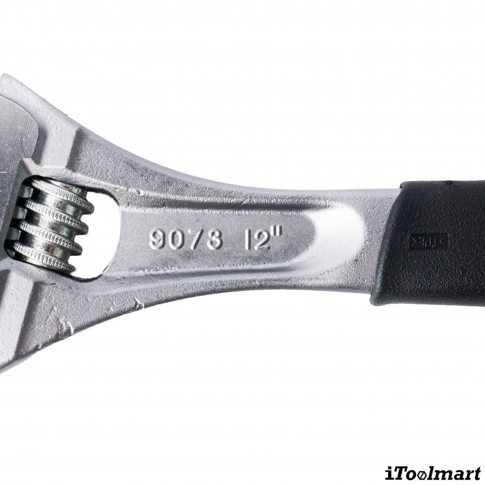 ประแจเลื่อน BAHCO 9073C ขนาด 12 นิ้ว ชุบโครเมียม ด้ามจับหุ้มด้วย Thermoplastic Elastomer