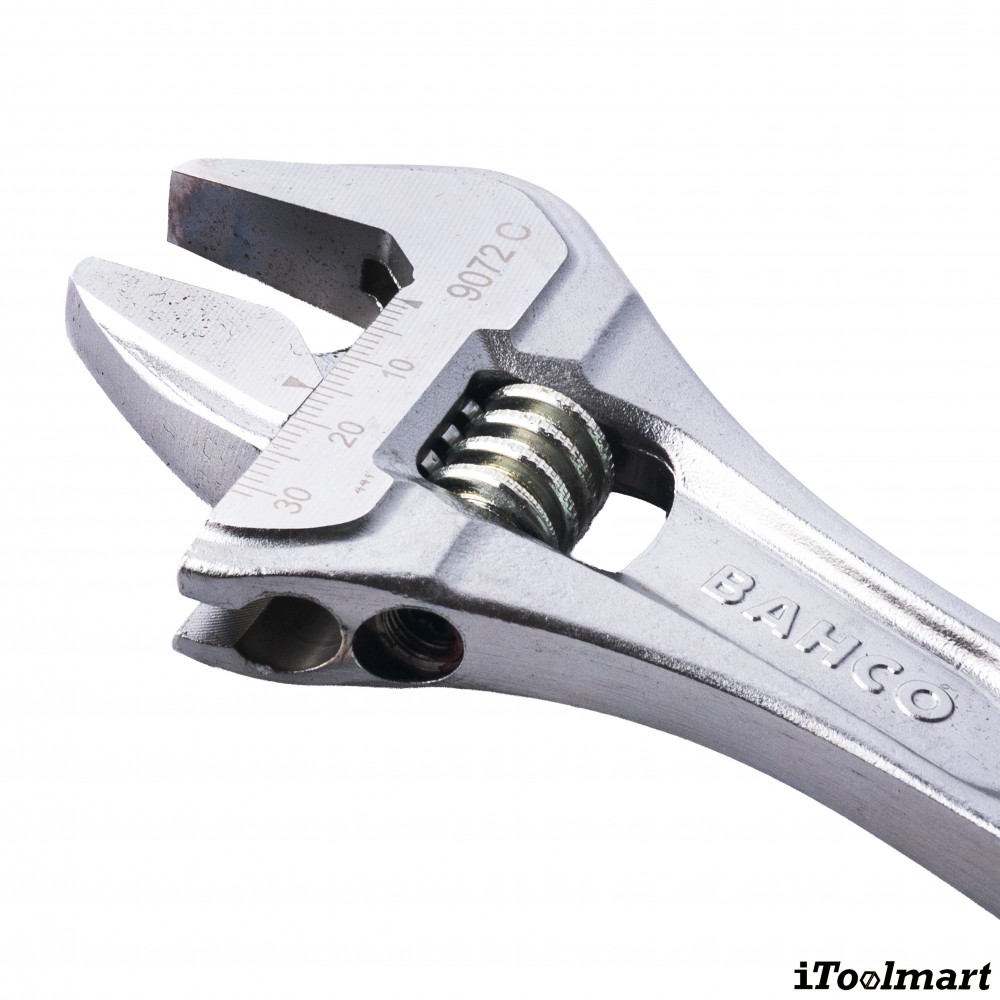ประแจเลื่อน BAHCO 9072C ขนาด 10 นิ้ว ชุบโครเมียม ด้ามจับหุ้มด้วย Thermoplastic Elastomer