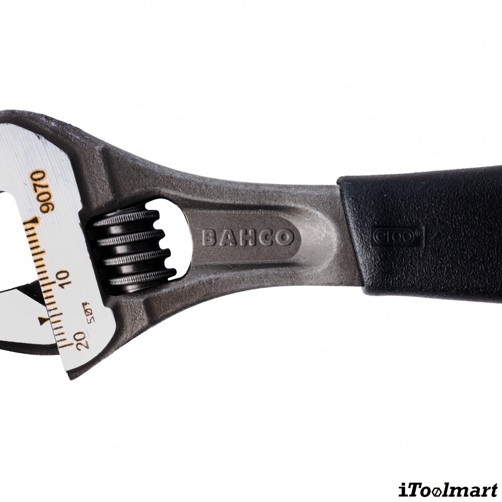 ประแจเลื่อน BAHCO 9070 ขนาด 6 นิ้ว ด้ามจับหุ้มด้วย Thermoplastic Elastomer