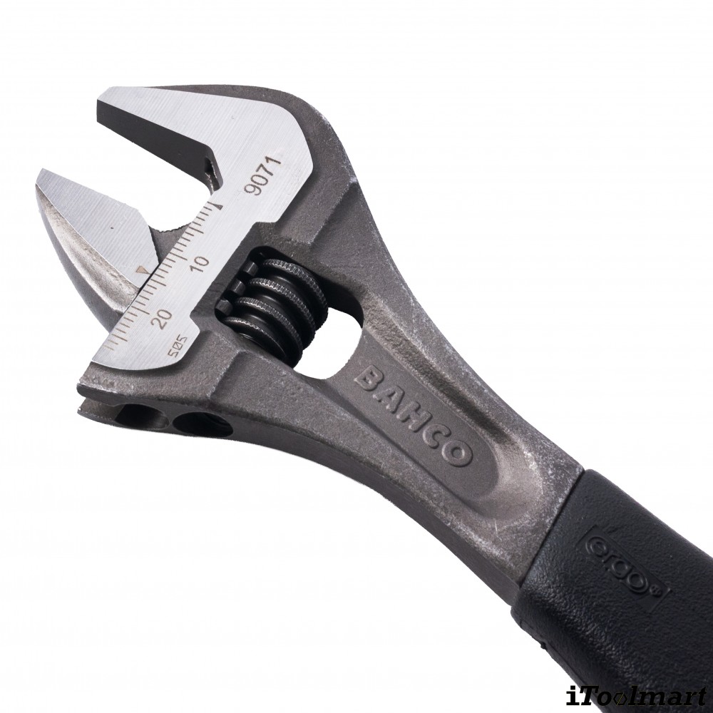 ประแจเลื่อน BAHCO 9071 ขนาด 8 นิ้ว ด้ามจับหุ้มด้วย Thermoplastic Elastomer ประแจเลื่อน BAHCO 9071 ขนาด 8 นิ้ว ด้ามจับหุ้มด้วย Thermoplastic Elastomer