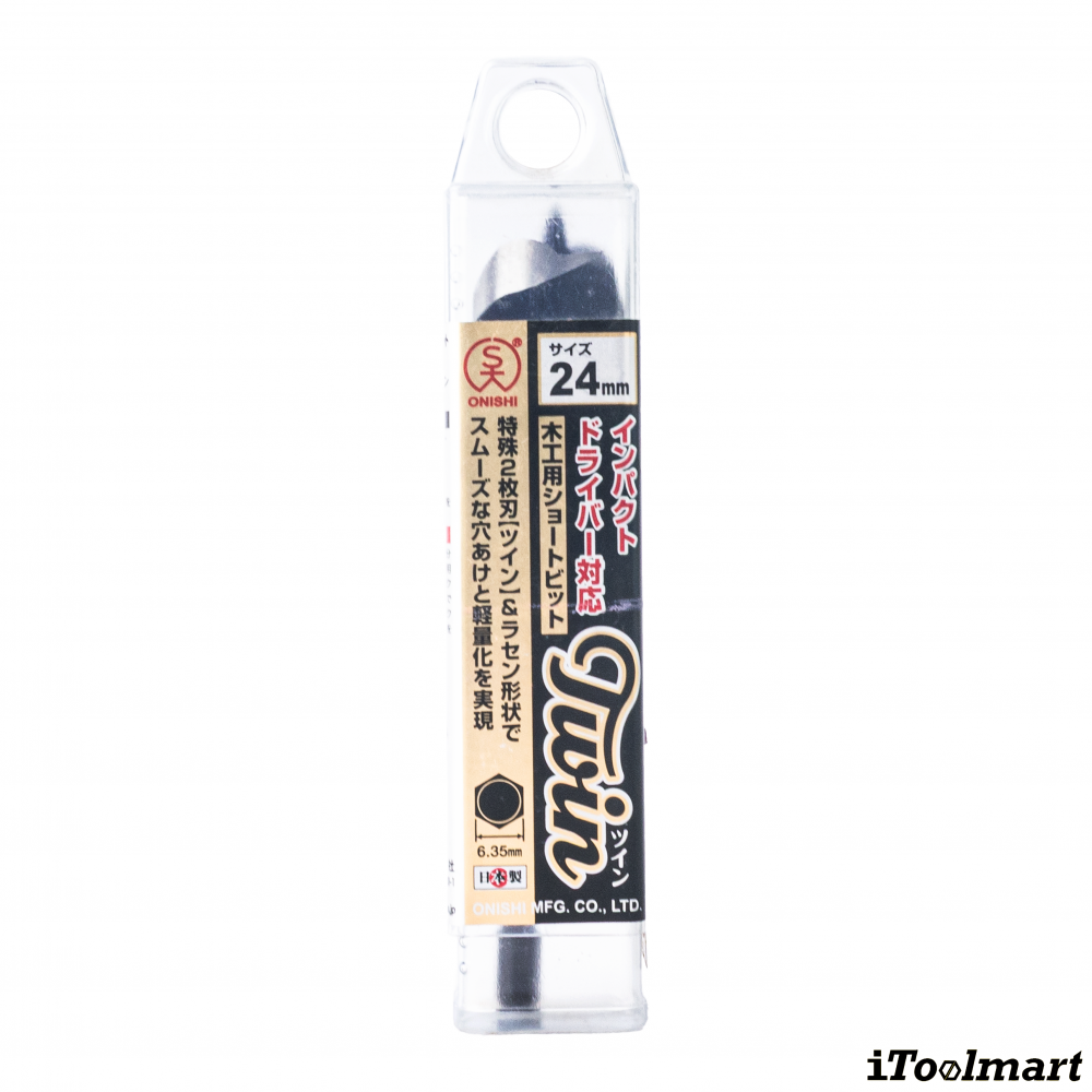 ดอกสว่านเจาะไม้ ONISHI No 1 T Auger Bits ขนาด 24 mm  15 16 นิ้ว 
