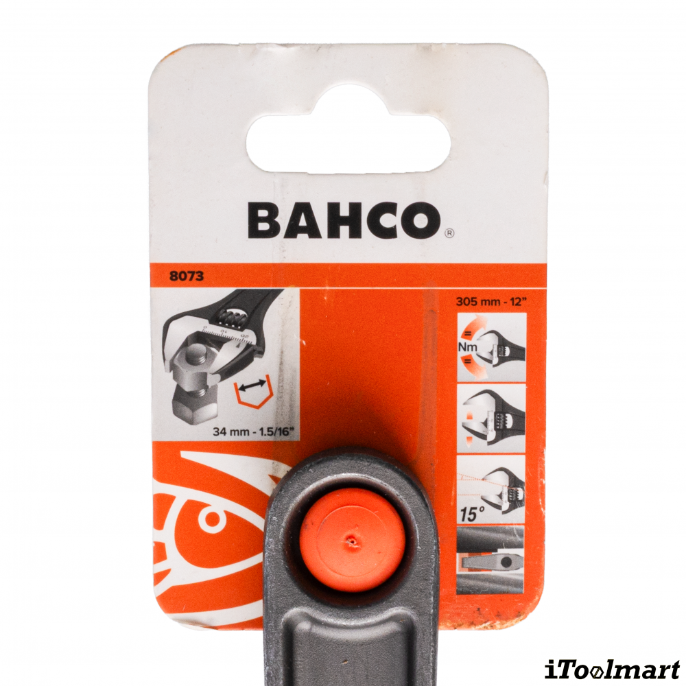 ประแจเลื่อน BAHCO 8073 ขนาด 12 นิ้ว