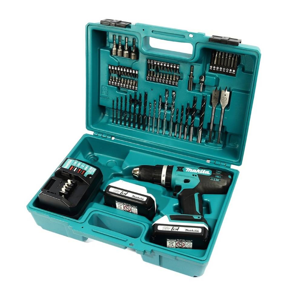 สว่านกระแทกไร้สาย MAKITA HP488D003 ขนาด 1 2 นิ้ว 18V  พร้อมแท่นชาร์จและแบตเตอรี่
