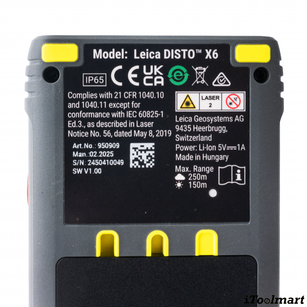 เครื่องวัดระยะ Leica DISTO X6 P2P Package