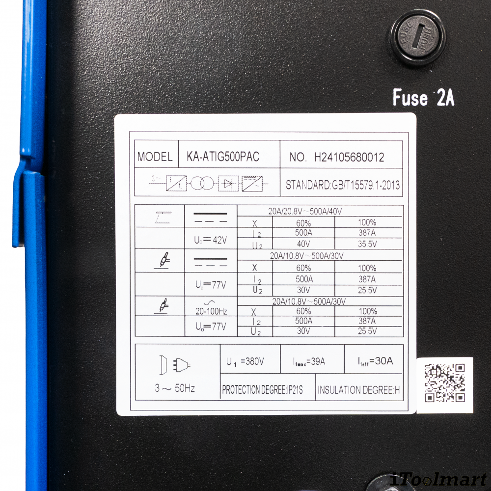 เครื่องเชื่อม TIG KOVET ATIG500PAC Aotai Water Cooled ไฟ 3 สาย 