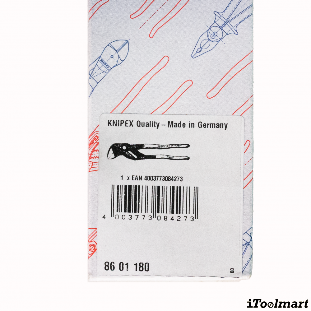 คีมคอม้า KNIPEX 86 01 180 SB Pliers Wrench