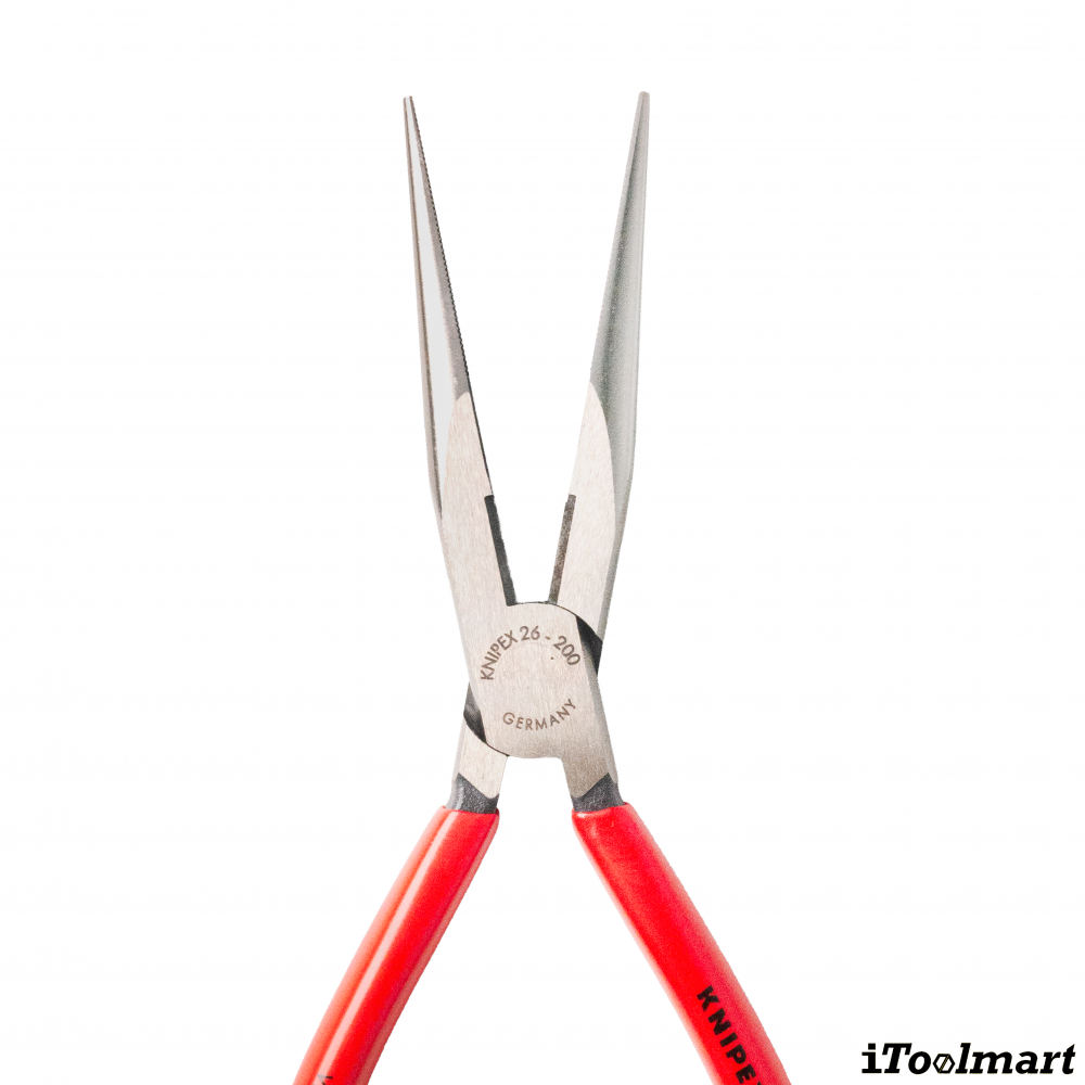 คีมปากแหลม Knipex 26 11 200 SB ด้ามพลาสติก ขนาด 200 mm   SNIPE NOSE SIDE CUTTING PLIERS 