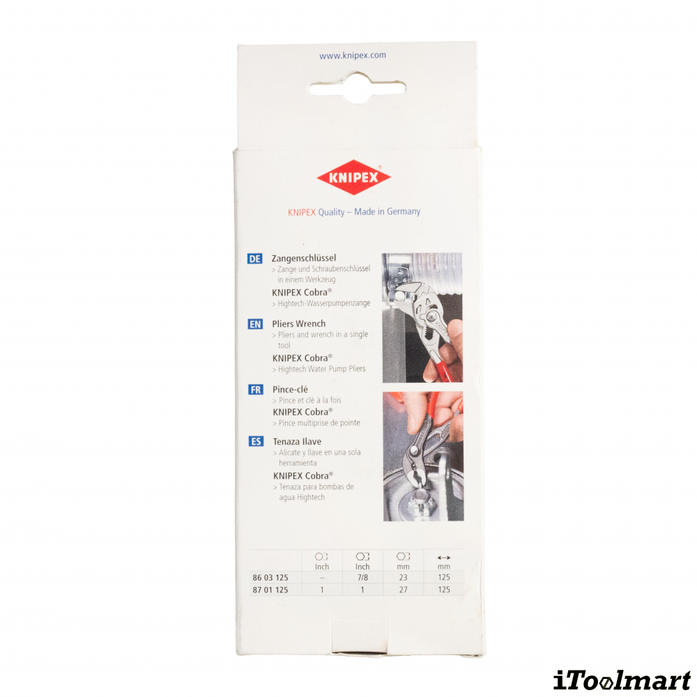 ชุดคีม KNIPEX 00 20 72 V04