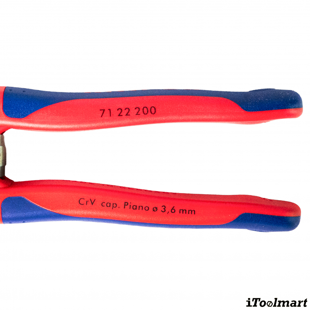 คีมตัดลวด Knipex 71 22 200 SB SB ปากเฉียง CoBolt ตัดอเนกประสงค์ ด้าม 2 วัสดุ ขนาด 200 mm 