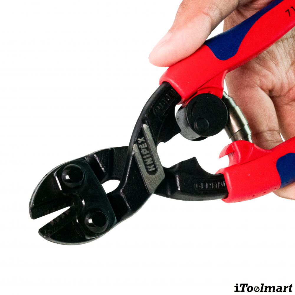 คีมตัดลวด Knipex 71 22 200 SB SB ปากเฉียง CoBolt ตัดอเนกประสงค์ ด้าม 2 วัสดุ ขนาด 200 mm 