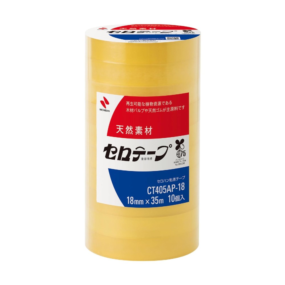 เทปใส NICHIBAN CT405AP 18 ตัดง่ายเป็นมิตรต่อสิ่งแวดล้อม