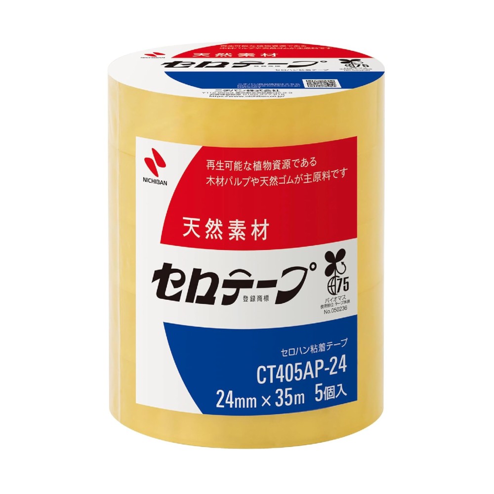 เทปใส NICHIBAN CT405AP 24 ตัดง่ายเป็นมิตรต่อสิ่งแวดล้อม