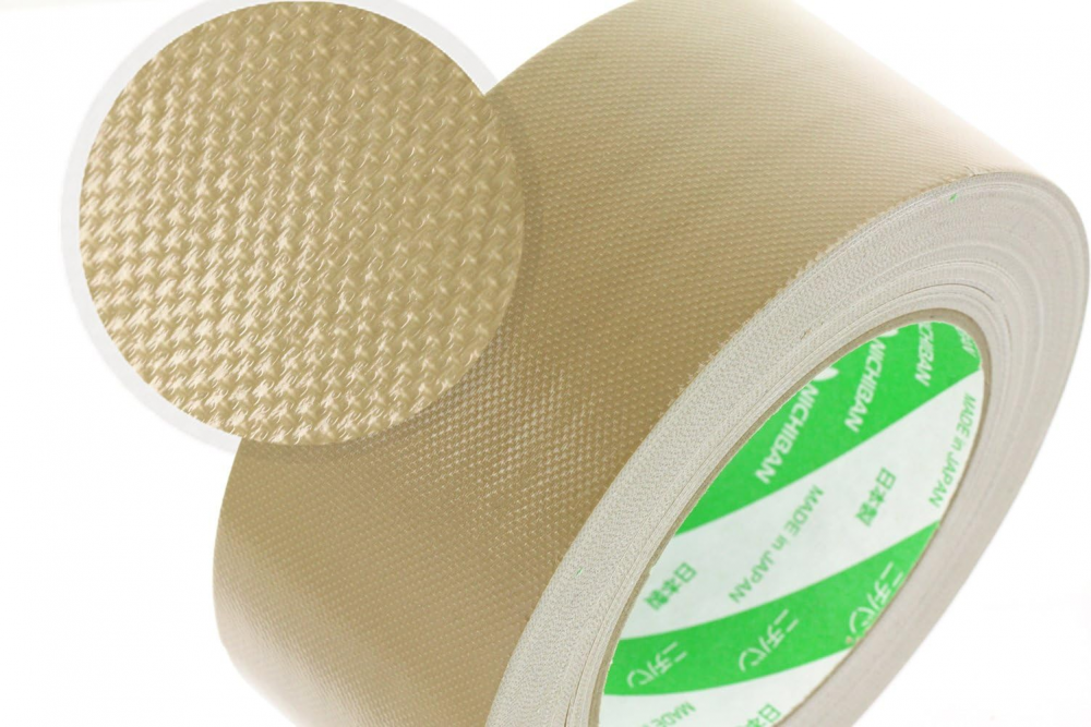 เทปผ้ากาว NICHIBAN 102N7 50 สีดินเหลือง ขนาด 50 มม x 25 ม