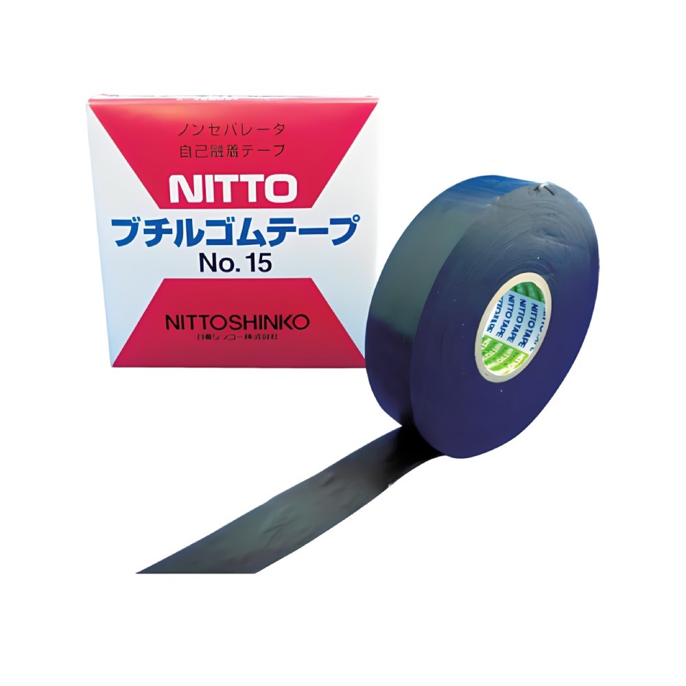 เทปยางละลาย NITTO DENKO 15 19 สำหรับพันสายไฟและเป็นฉนวนไฟฟ้า