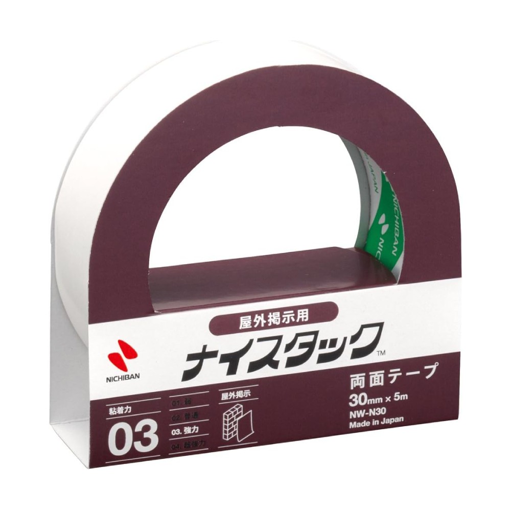 เทปกาวสองหน้า NICHIBAN NW N30 ชนิดเหนียวพิเศษทนทานสูง