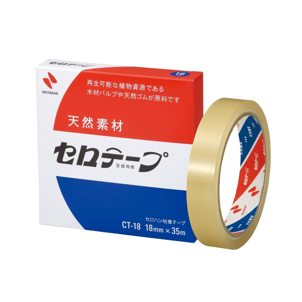 เทปพลาสติก NICHIBAN CT 18 เนื้อเหนียวใสคุณภาพสูง