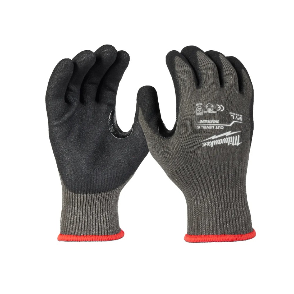 ถุงมือกันบาด Milwaukee Cut 5 Dipped Gloves Size M 48 73 8651  8 นิ้ว 