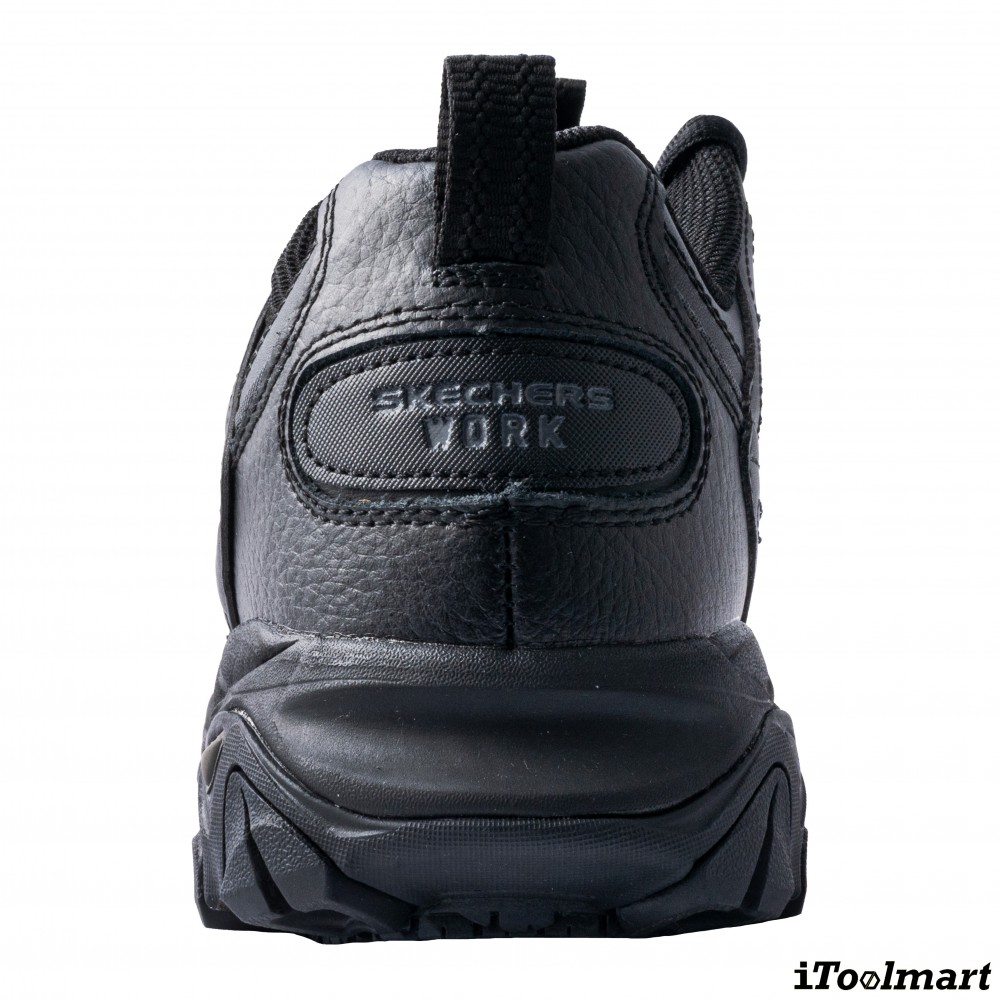 รองเท้าเซฟตี้ Skechers 200118 Stiney Construction Shoe ผู้ชาย สีดำ หัวเหล็ก Memory Foam ป้องกันอันตรายจากไฟฟ้า