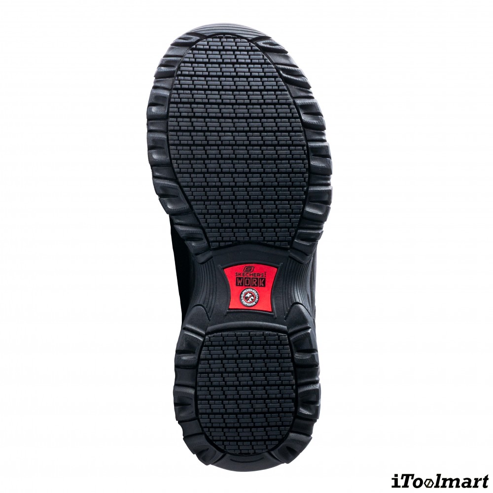 รองเท้าเซฟตี้ Skechers 200118 Stiney Construction Shoe ผู้ชาย EU 45  11 US  สีดำ หัวเหล็ก Memory Foam ป้องกันอันตรายจากไฟฟ้า