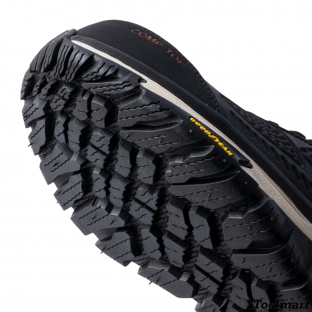 รองเท้าเซฟตี้ Skechers 200154 Arch Fit Road Walker Raylan ผู้ชาย สีดำ หัวคอมโพสิต พื้นยาง Goodyear กันลื่นทั้งในสภาพเปียกและแห้ง