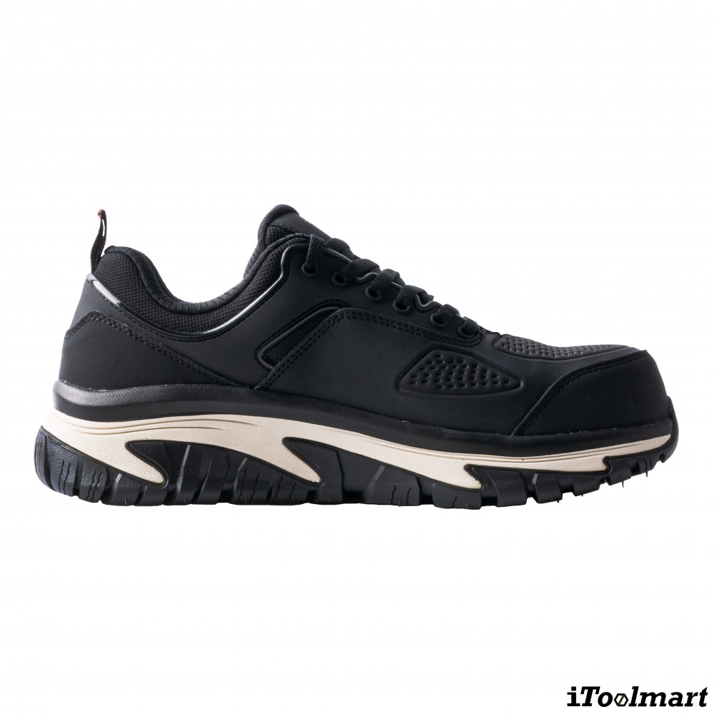 รองเท้าเซฟตี้ Skechers 200154 Arch Fit Road Walker Raylan  Work Mens  No 11 สีดำ หัวคอมโพสิต พื้นยาง Goodyear กันลื่นทั้งในสภาพเปียกและแห้ง