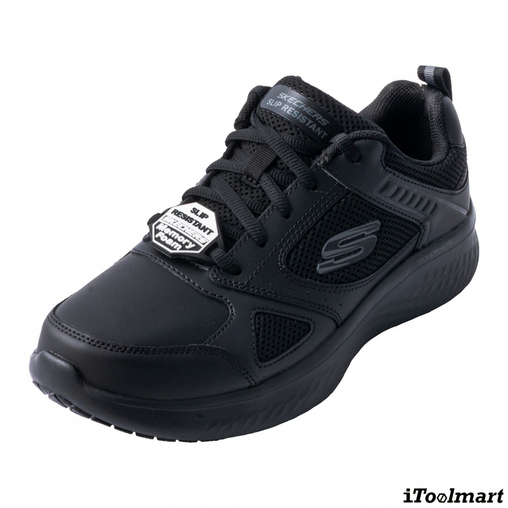 รองเท้าเซฟตี้ Skechers 200282 Skech Lite Pro SR Skaut  Work Mens  สีดำ พื้นกันลื่น ระบายอากาศได้ดี ป้องกันอันตรายจากไฟฟ้า