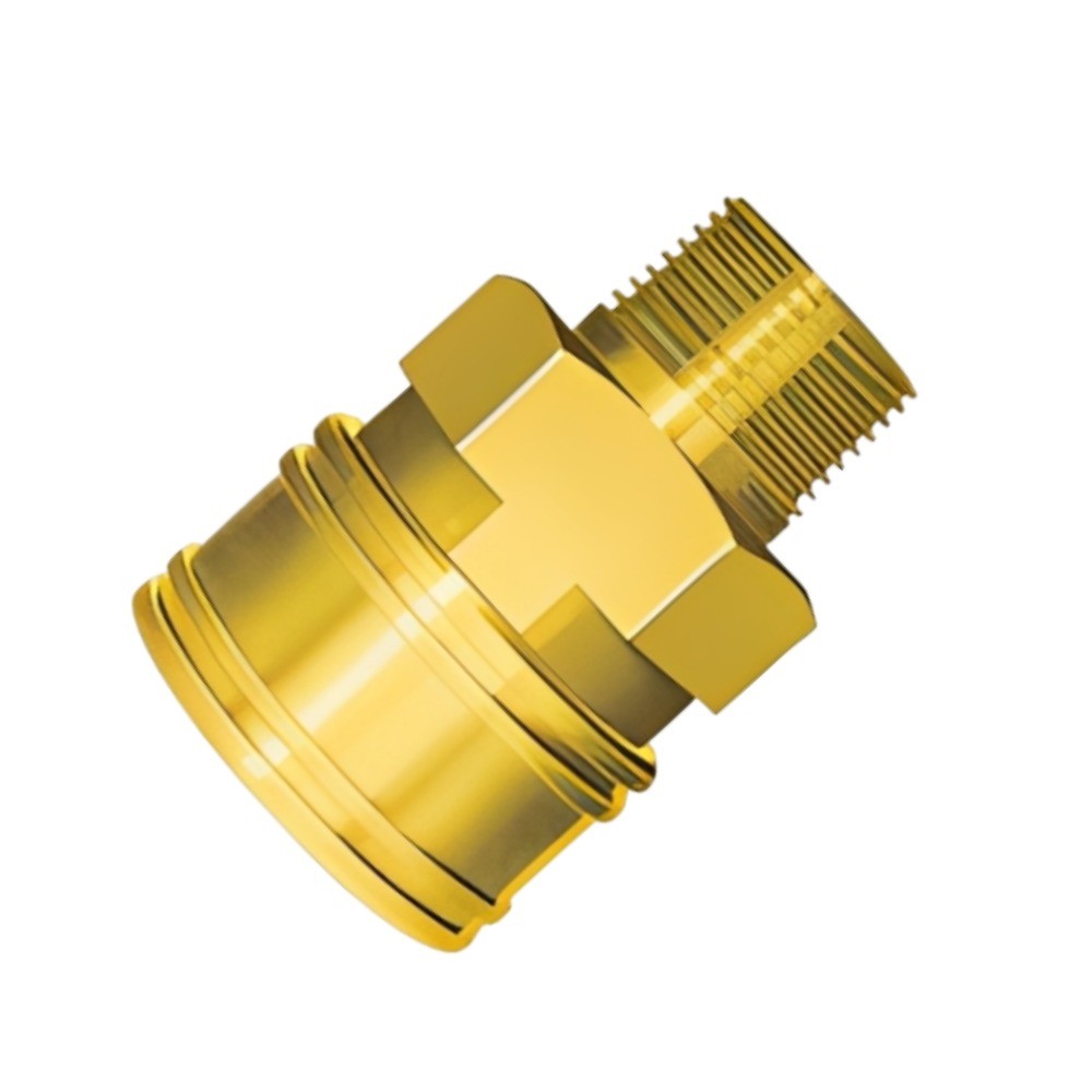 ข้อต่อคอปเปอร์ทองเหลือง NITTO KOHKI 16TSM BRASS NBR แบบเกลียวในขนาด 2 นิ้ว ไร้วาล์วประสิทธิภาพสูง