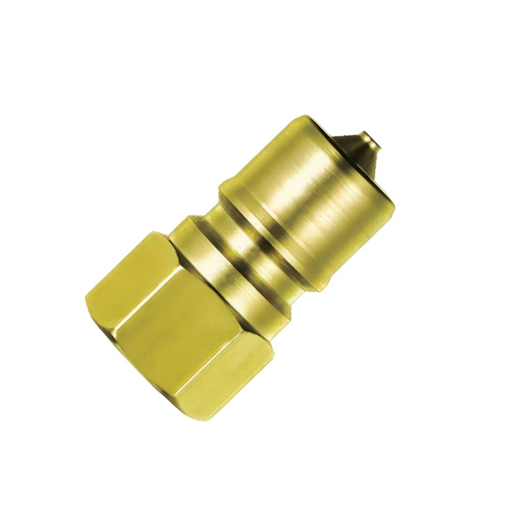 คัปเปิลทองเหลือง NITTO KOHKI 16P A ปลั๊กตัวผู้ซีลยางไนไตรล์ขนาด R2
