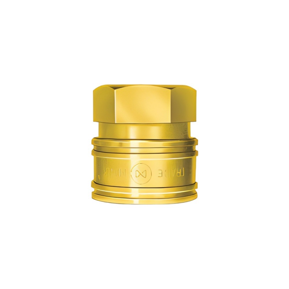 ข้อต่อลมเร็วตัวเมีย NITTO KOHKI 12TSF BRASS NBR โครงสร้างไม่มีวาล์วเกลียวตัวผู้ R1 1 2 นิ้ว