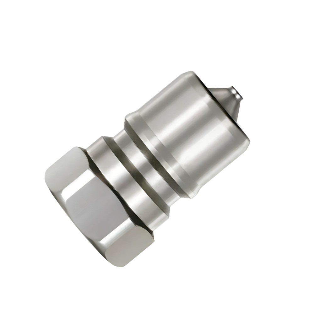 คัปเปิลสแตนเลส NITTO KOHKI 10P A SUS NBR รุ่นวาล์วเปิด ปิดสองทางขนาด R1 1 4