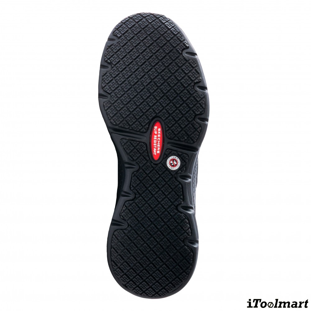 รองเท้าเซฟตี้ Skechers 200158 Arch Fit SR Sellian Alloy Toe ผู้ชาย EU 43  10 US  สีดำ หัวโลหะ น้ำหนักเบา รองรับแรงกระแทกและแรงบีบอัด