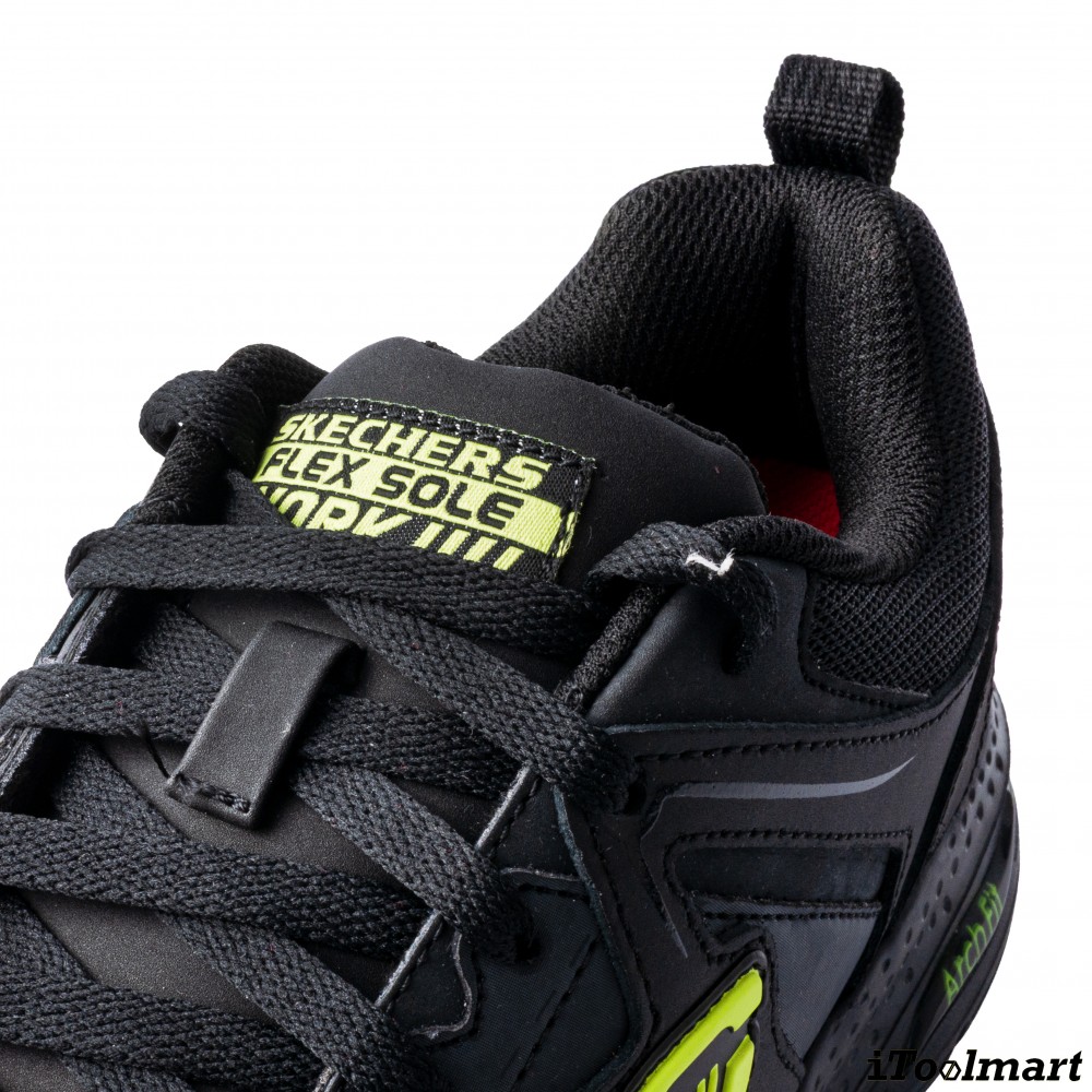 รองเท้าเซฟตี้ Skechers 200158 Arch Fit SR Sellian Alloy Toe ผู้ชาย EU 43  10 US  สีดำ หัวโลหะ น้ำหนักเบา รองรับแรงกระแทกและแรงบีบอัด