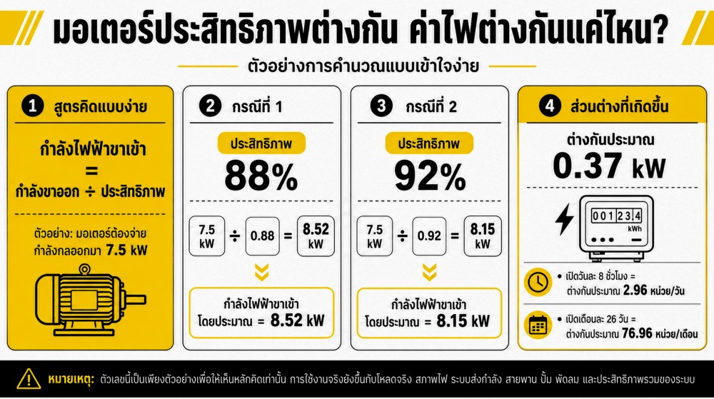 IE1 IE2 IE3 IE4 บน มอเตอร์ไฟฟ้า คืออะไร