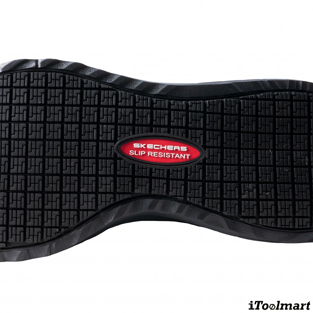 รองเท้าเซฟตี้ Skechers 200274 Squad Chaos SR Fellker ผู้ชาย EU 40  7 5 US  สีดำ พื้นกันลื่น ระบายอากาศได้ดี ป้องกันอันตรายจากไฟฟ้า
