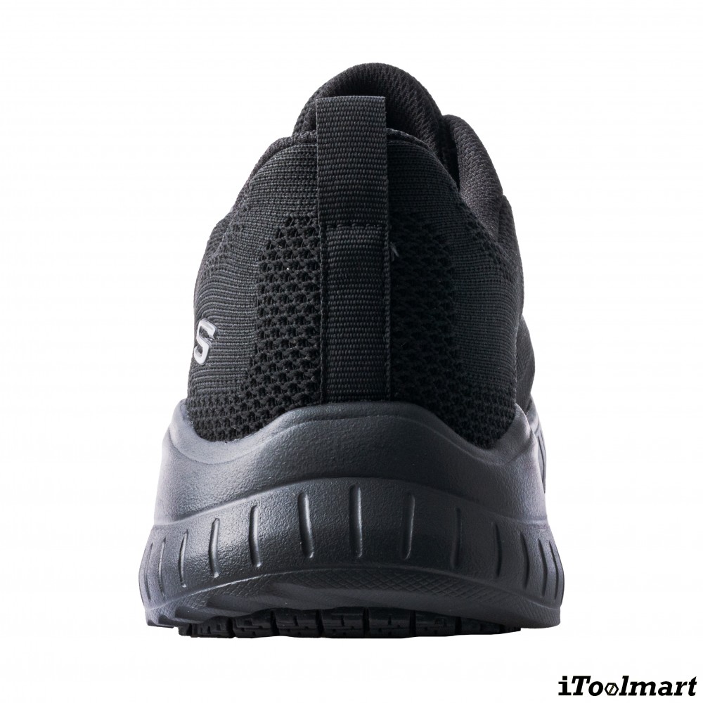 รองเท้าเซฟตี้ Skechers 200274 Squad Chaos SR Fellker ผู้ชาย EU 42  9 US  สีดำ พื้นกันลื่น ระบายอากาศได้ดี ป้องกันอันตรายจากไฟฟ้า
