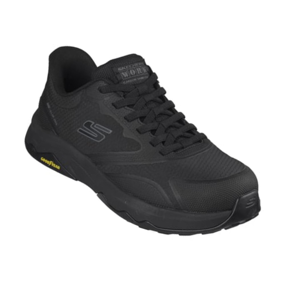 รองเท้าเซฟตี้ Skechers 200257 Work Speed Flex Trekker ผู้ชาย EU 43  10 US  สีดำ หัวคาร์บอนนาโน พื้นยาง Goodyear ป้องกันอันตรายจากไฟฟ้า
