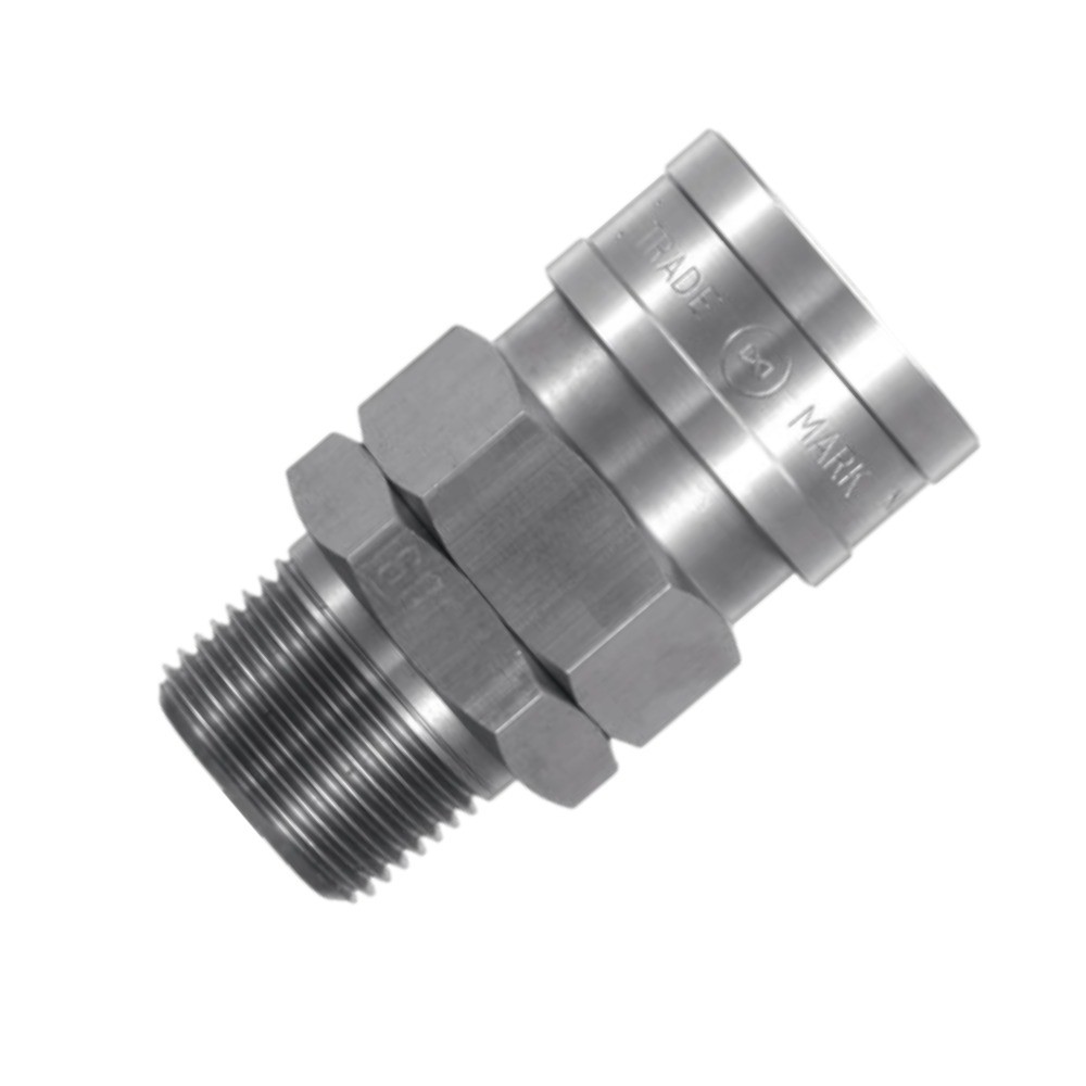ข้อต่อสวมเร็วลมสแตนเลส NITTO KOHKI 600SM ซีลยางไนไตรล์ ทนทานสูง