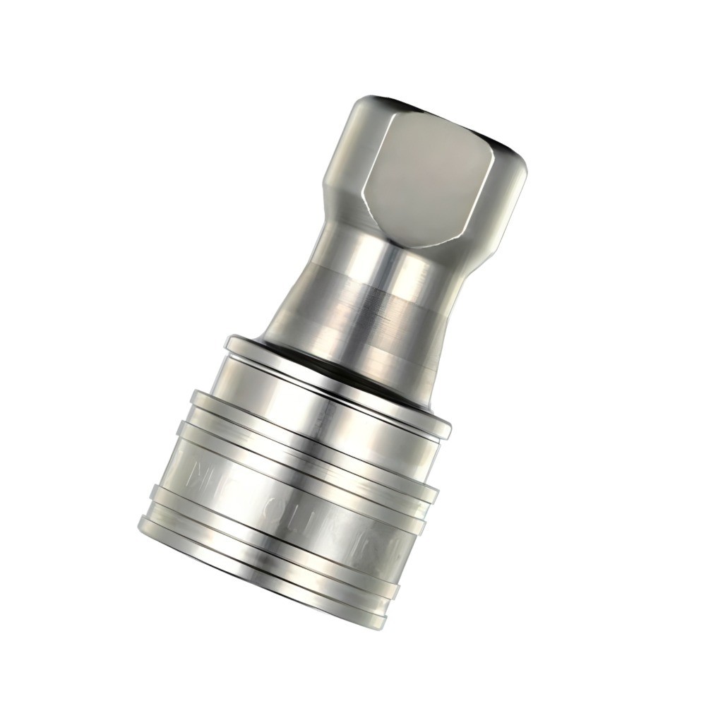 ข้อต่อลมสแตนเลส NITTO KOHKI SUS 3S A แบบวาล์วสองทาง