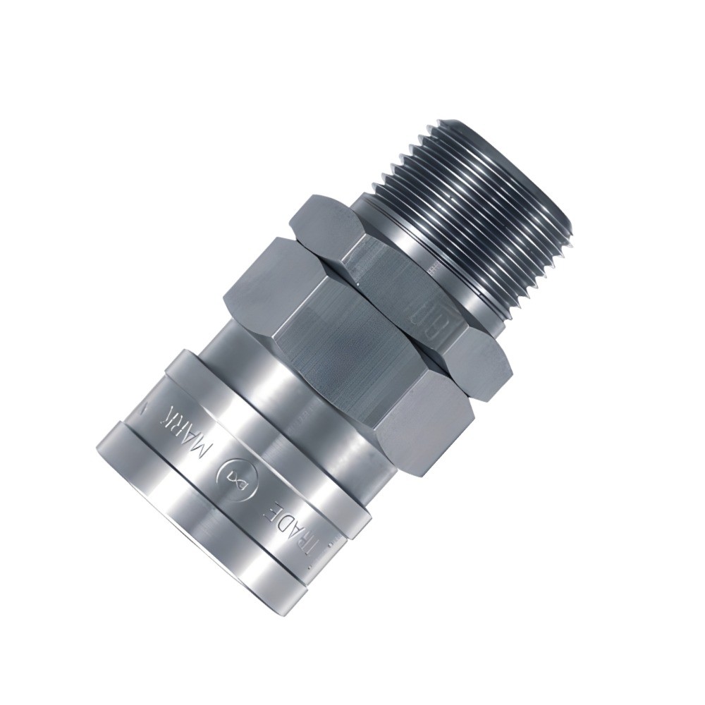ข้อต่อลมเหล็ก NITTO KOHKI 800SM ซ็อกเก็ตเกลียวนอก Rc1 นิ้ว