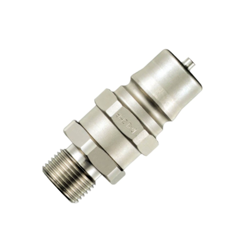 ข้อต่อสวมเร็วเหล็กกล้า NITTO KOHKI 3HP R STEEL NBR ปลั๊กตัวผู้เกลียวเรียว 3 8 นิ้ว ทนแรงสั่นสะเทือน