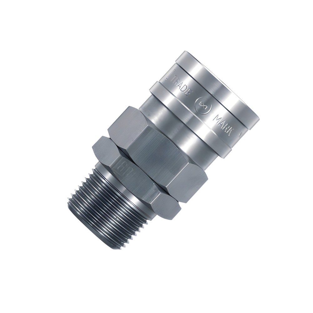 ข้อต่อสวมเร็วลมเหล็ก NITTO KOHKI 400SM STEEL NBR ขนาด Rc1 2 ทนแรงดัน 2 0 MPa
