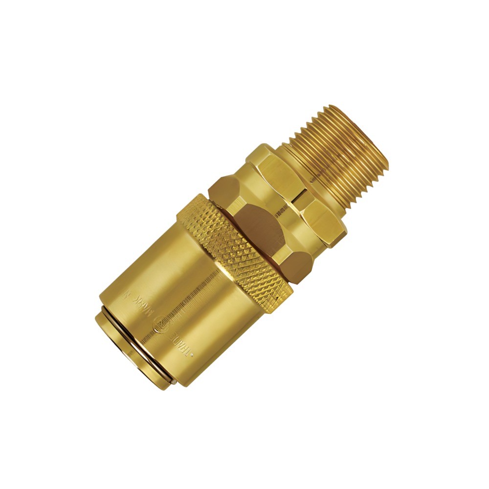 ข้อต่อสวมเร็วแม่พิมพ์ NITTO KOHKI K3 03SM BRASS NBR ขนาด Rc3 8 ชนิดไหลสูง